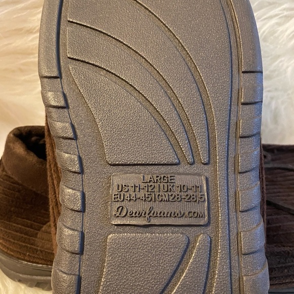 Dearfoams Men’s Size Large 11-12 Slippers - Picture 7 of 7